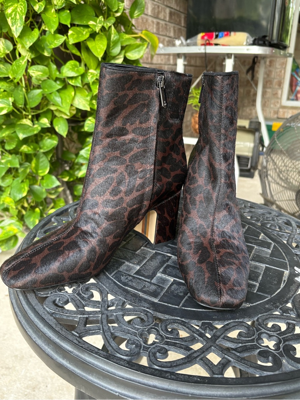 NEW Sam Edelman leopard Fawn 2 boot-calf hair